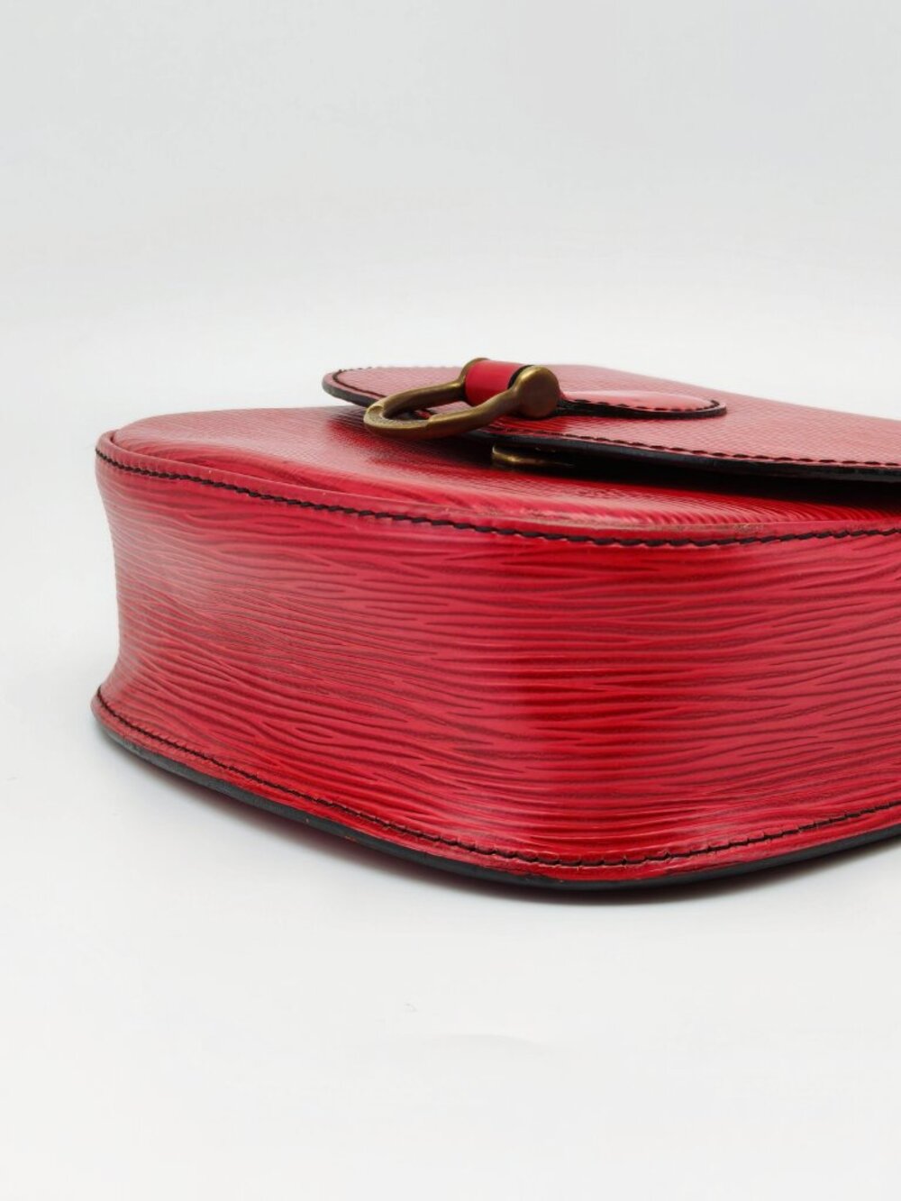 Louis Vuitton Epi Saint Cloud PM Red Castilian Leather Crossbody Shoulder Bag - Picture 8 of 15